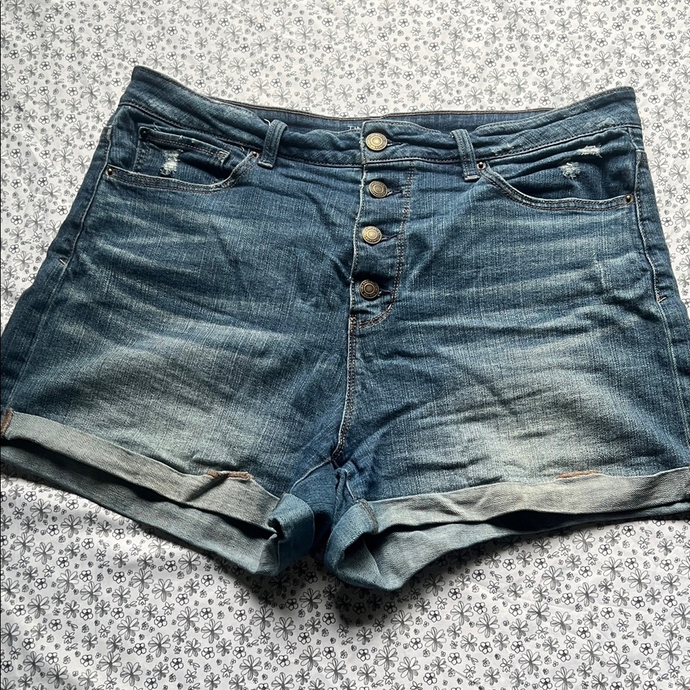 Time and Tru Blue Jean Shorts